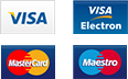 Visa, Visa Electron, MasterCard, Maestro